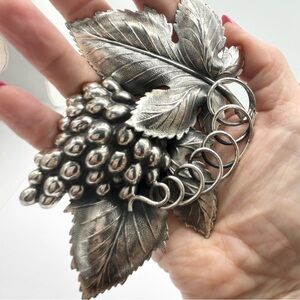 Napier Vintage Grape Leaf Large Brooch